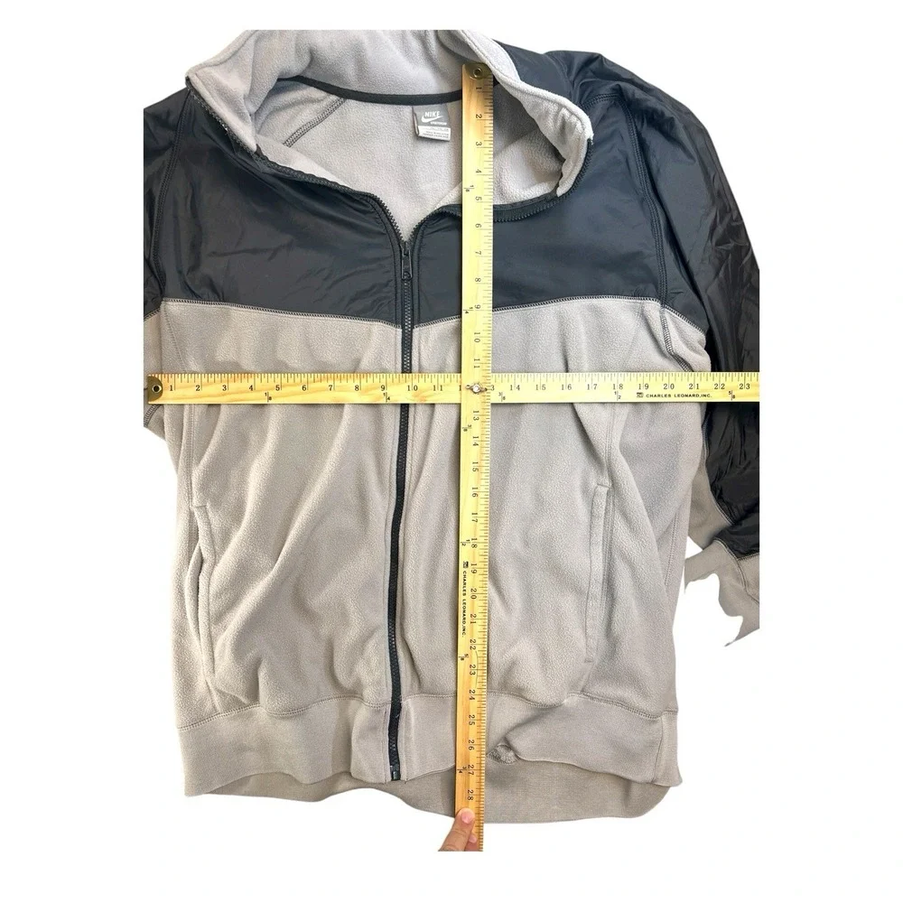 Men's Nike Sportswear Full-Zip Fleece Jacket Gray‎ Size 2XL Warm